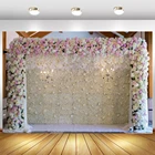 Виниловый фон для фотосъемки с изображением цветов шампанского, стен, свадьбы, торта, десерта