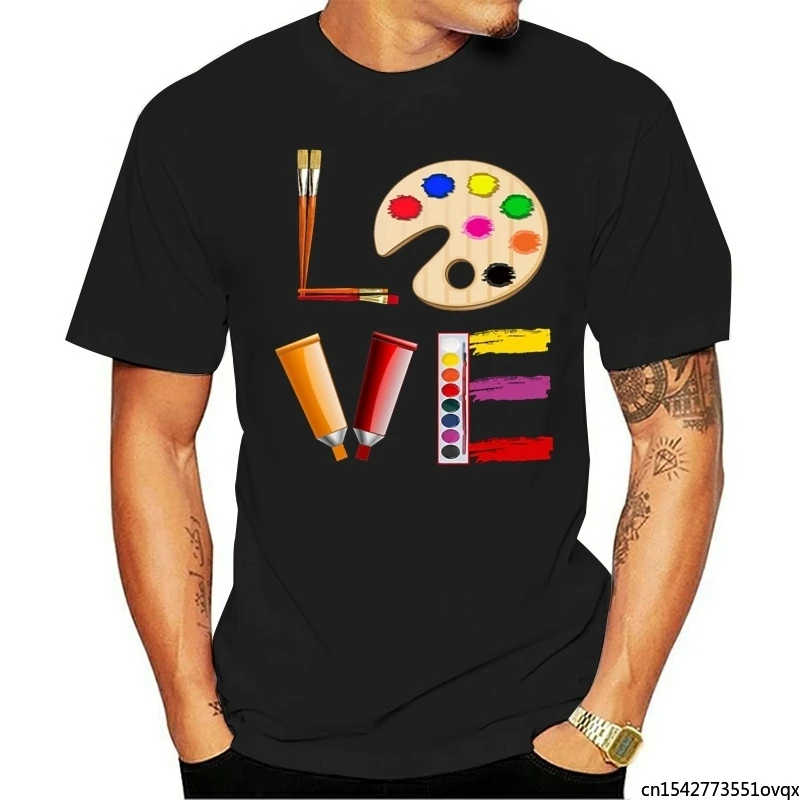 

Art Love Gift for Teacher Artist Painter Product T Shirt Short Sleeve Designer New Style Family Fit Over Size Unisex Tee