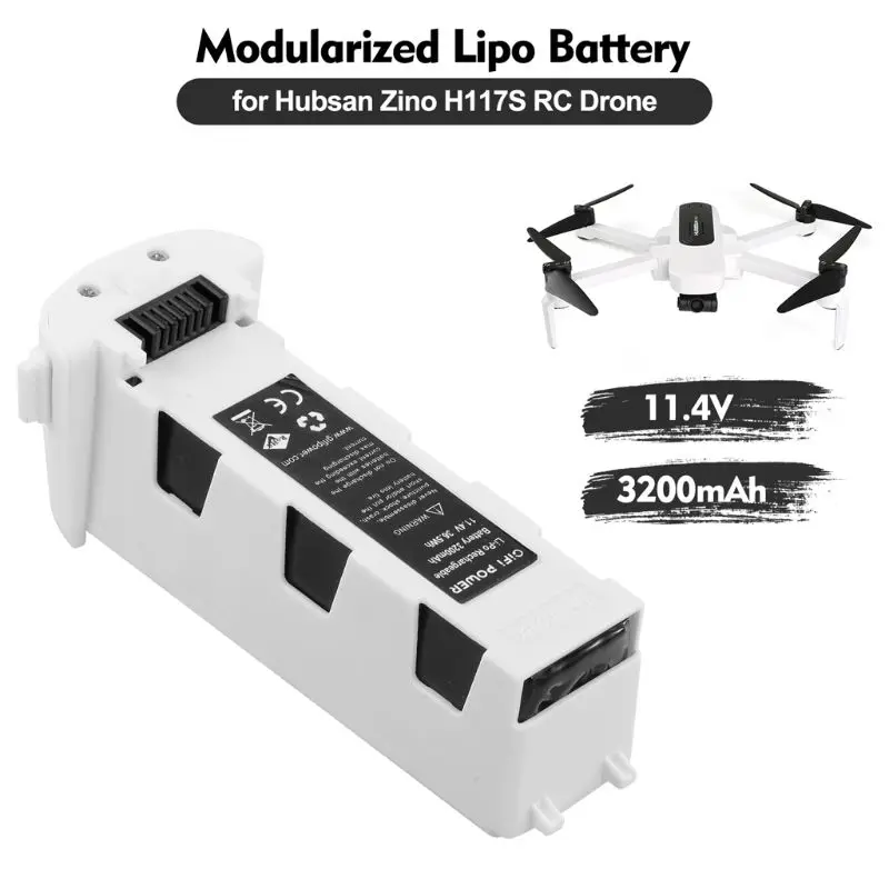 

Premium 11.4V 3200mAh Lipo Battery for Hubsan Zino H117S GPS c Intelligent Flight Battery RC Airplane Spare Parts Accessories