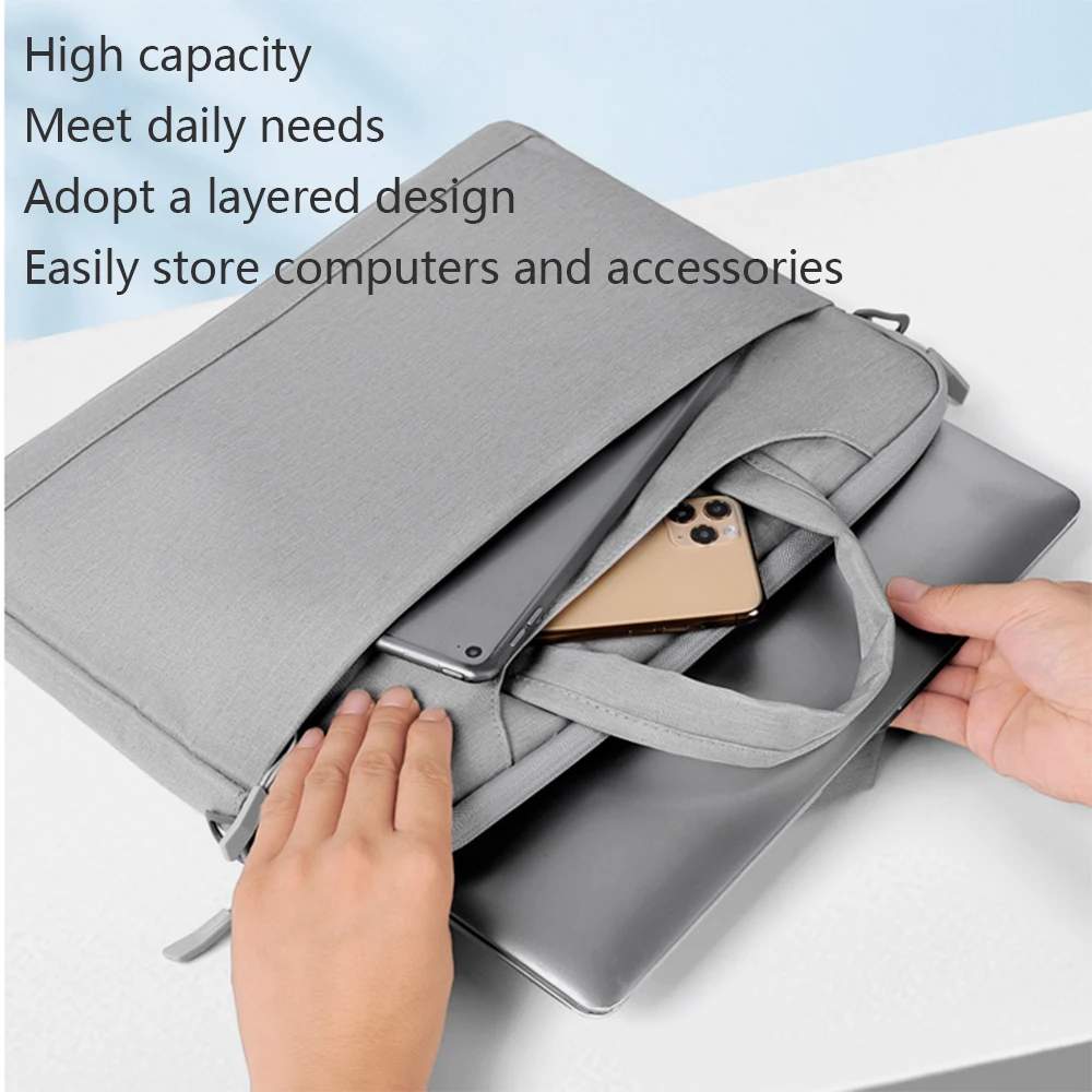 Сумка для ноутбука сумка на плечо портфель 13 14 15 6 дюймов Macbook Air Pro Xiaomi Huawei Asus Dell