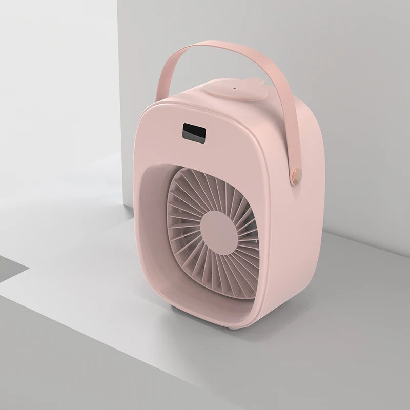

Mini Cooling Fan PortableDesktop Small Air Humidification Fan Add Water Spray For Office Bedroom Rechargeable fan