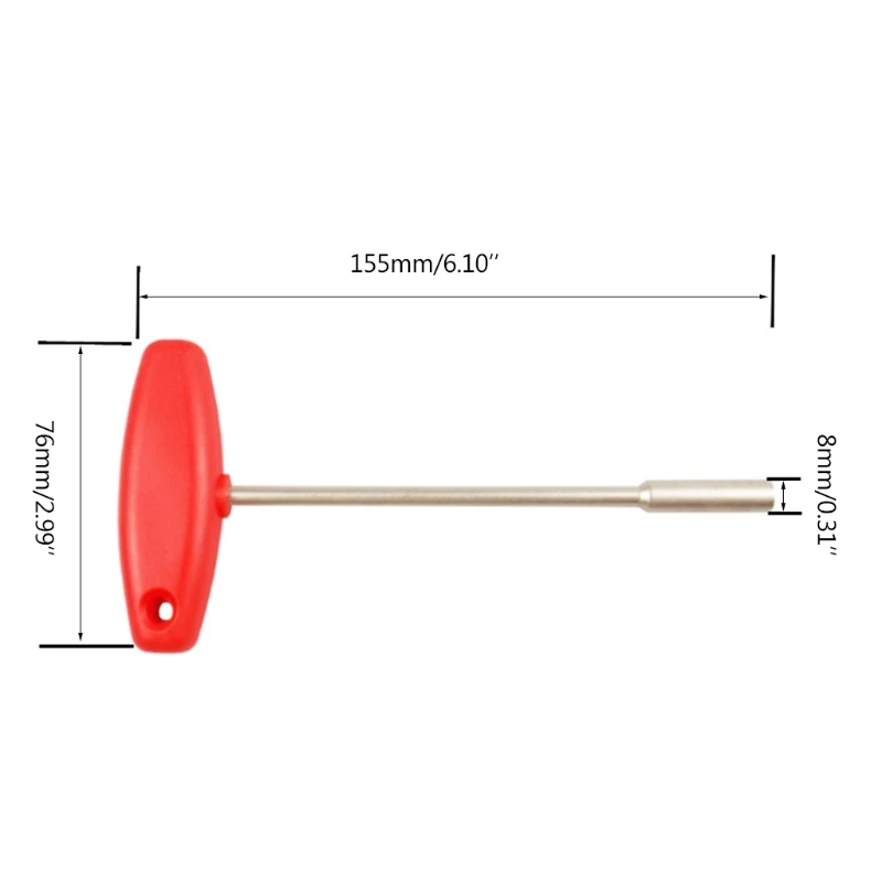 

3.2/4.7/5.5mm Bicycle Concealed Spoke Wrench MTB Bike T Shaped Sleeve Spoke Tool