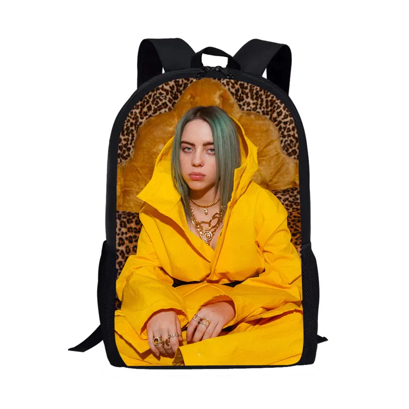 THIKIN 3D школьные сумки Billie Eilish рюкзаки для детей женские хип-хоп школьный рюкзак для подростков девочек рюкзак детские рюкзаки Mochila - Цвет: as picture
