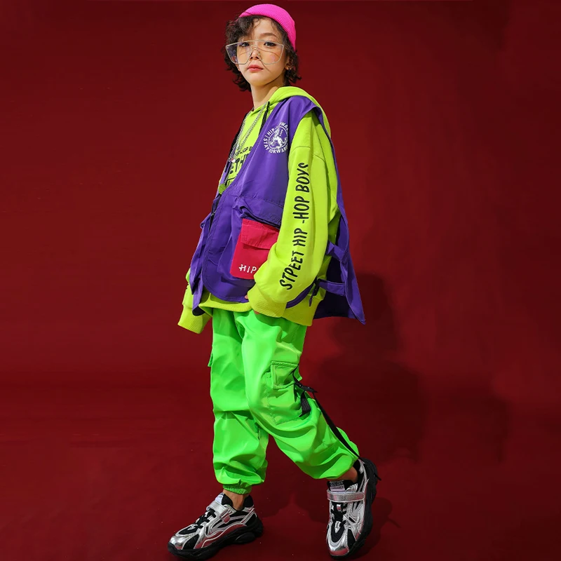 Новый детский танцевальный костюм в стиле хип-хоп детская сценическая одежда