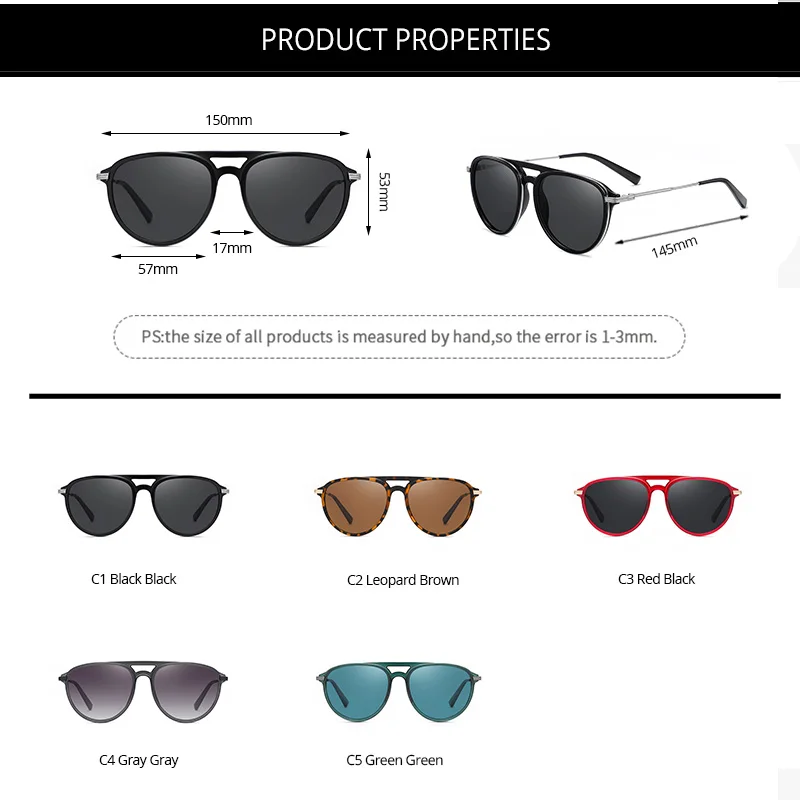 

Pro Acme Vintage Pilot Sunglasses Men Polarized Luxury Design TR90 Frame Sun Glasses fot Women Glasses for Driving 2020 PC1590