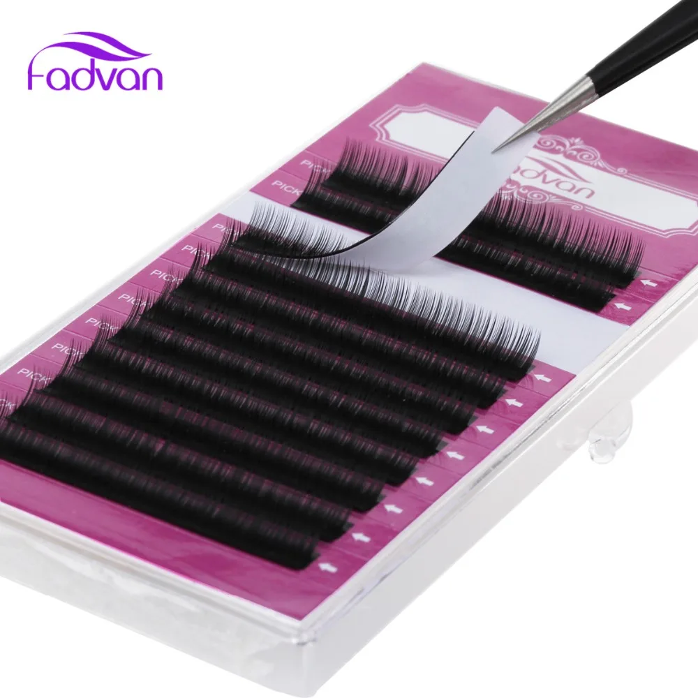 3 Чехол/набор удлинитель ресниц Натуральные Шелковые ресницы длинные