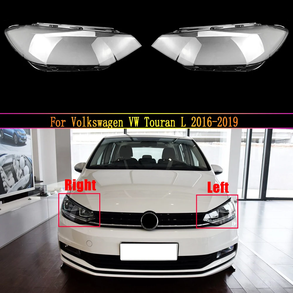 Car Headlamp Lens For Volkswagen VW Touran L 2016 2017 2018 2019 Car Replacement Lens Auto Shell Cover