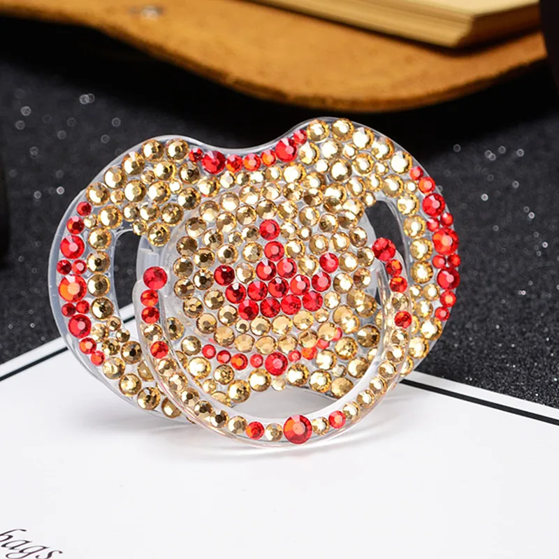 Детская соска Стразы с кристаллами 12 цветов|Шнурки и чехлы для сосок| |