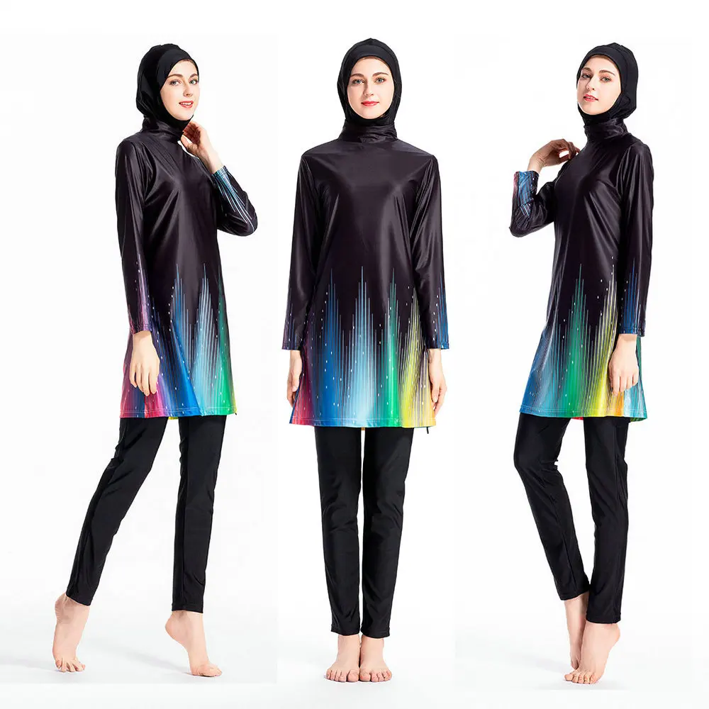 Купальник с полным покрытием для мусульманских женщин скромный хиджаб женская