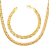 collare snake link chain sets for men goldsilverblack color wholesale chain bracelet necklace sets men jewelry s002
