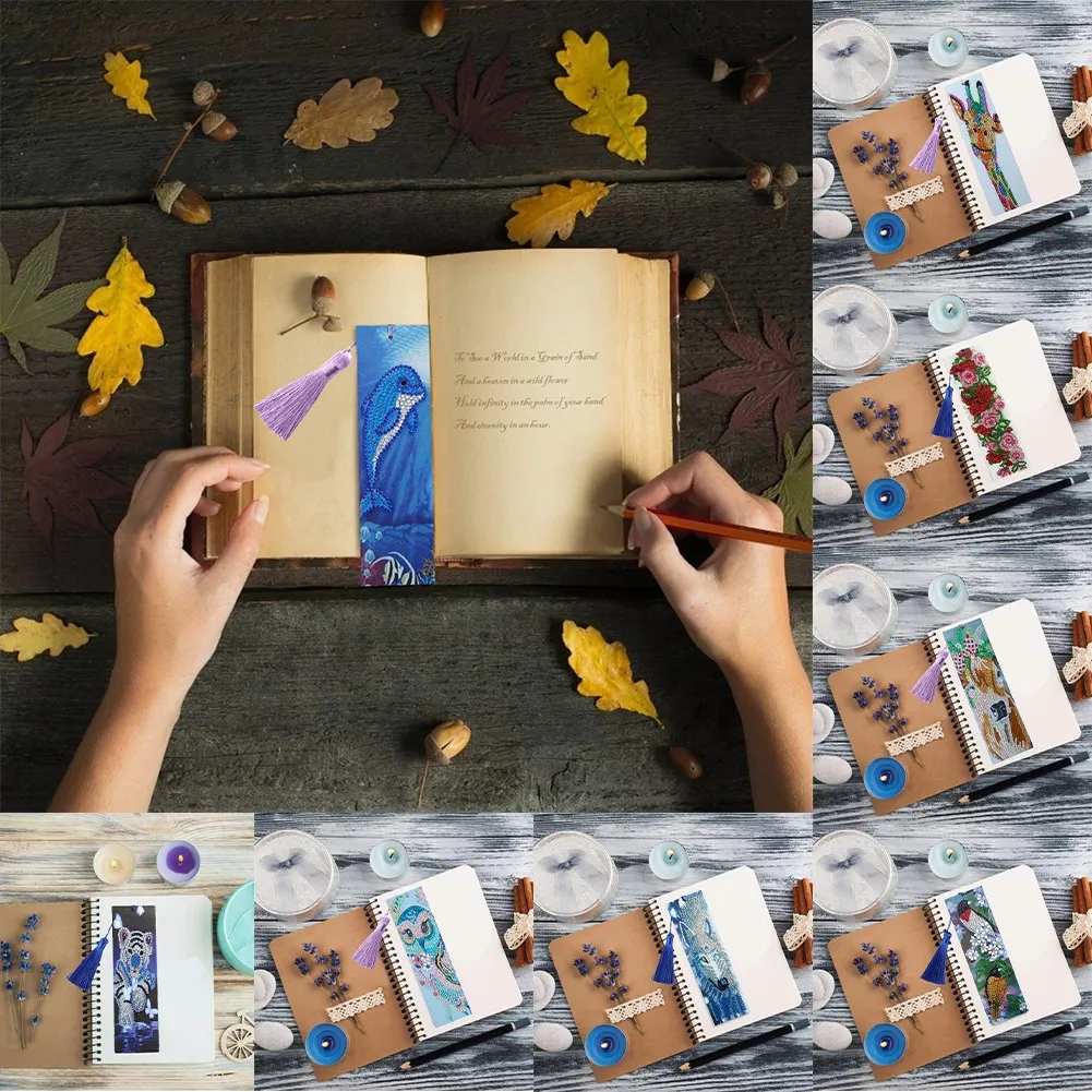 5D алмазная живопись Закладка вышивка искусство книга Декор крестиком