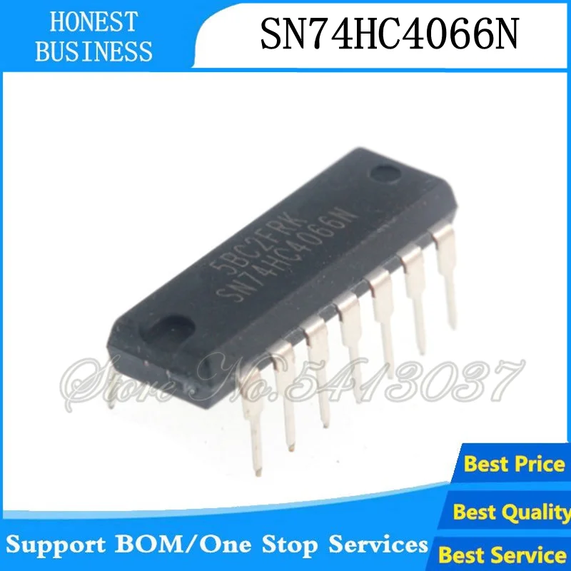 20 шт. 50 шт./лот SN74HC4066N 74HC4066 DIP 14 логический чип четырехсторонний двунаправленный