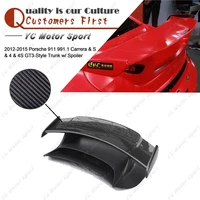 car accessories frp carbon fiber gt3 style rear spoiler fit for 2012 2015 911 991 1 carrera s 4 4s rear trunk with gt wing