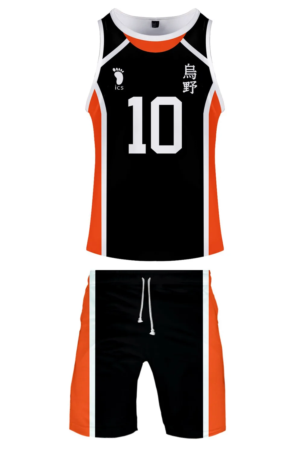 

Новый аниме косплей Haikyuu Hinata Shoyo Косплей Костюм пляжный майка топ шорты Комплект Спортивный Костюм