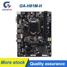 For GIGABYTE GA-H81M-H Desktop Motherboard Intel H81 LGA 1150 DDR3 PCIE 2.0 Support Core i5-4460 4350T cpus Micro ATX Placa-mãe