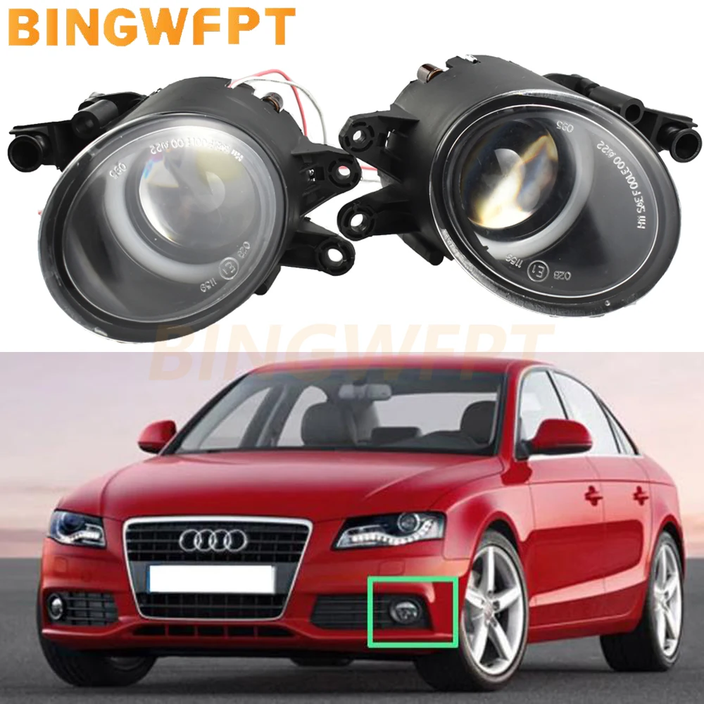 

Противотуманные фары «ангельские глазки» отличного качества, 1 пара, дневные ходовые огни DRL 12 в 30 Вт для Audi A4 Convertible B6 B7 2002-2009
