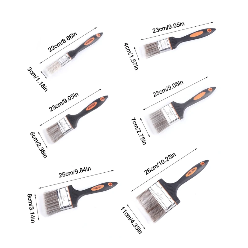 

Paint Brush Dust Cleaning Brushes Home Repair Tools for DIY Paint Stains Varnishes Cabinet Deck Fence Door Durable Tools