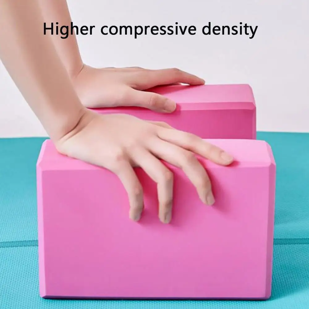 

Yoga Block Props Foam Brick Stretching Aids Gym Pilates Yoga Block Fitness Sports High Density Eva Yoga Brick