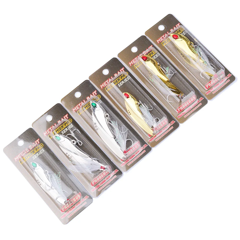 

Red Green Eyes 11/16/23g Gold Silver Metal VIB Lures Strong vivid Vibrations Spoon Lure Fishing bait Bass Artificial Hard Bait