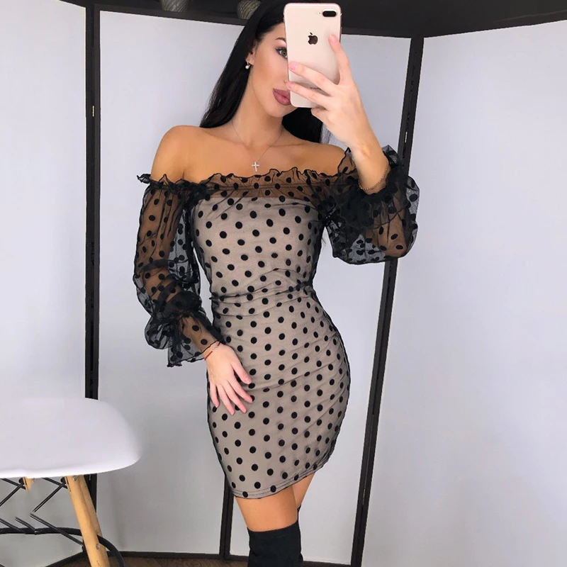 Новинка 2020 сексуальное элегантное Сетчатое женское платье без бретелек с