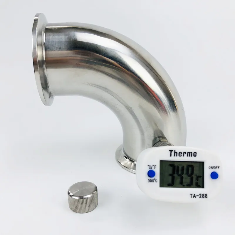Труба с соской и вилкой Thermowell фитинг тройным зажимом 1 5 дюйма (38 мм) od 50 мм 90