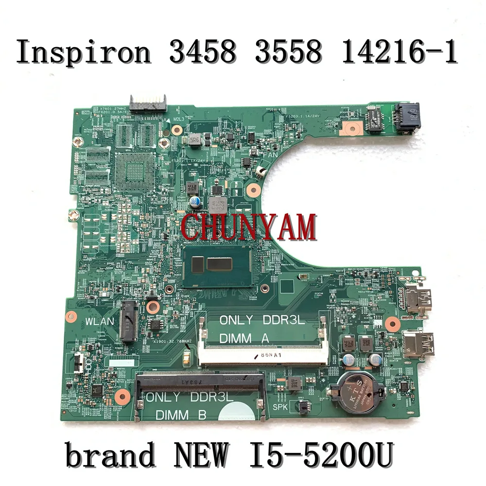 Новая материнская плата для ноутбука dell inspiron Series 3458 3558 14216-1 1xvkn i5-5200u MHDT2 |