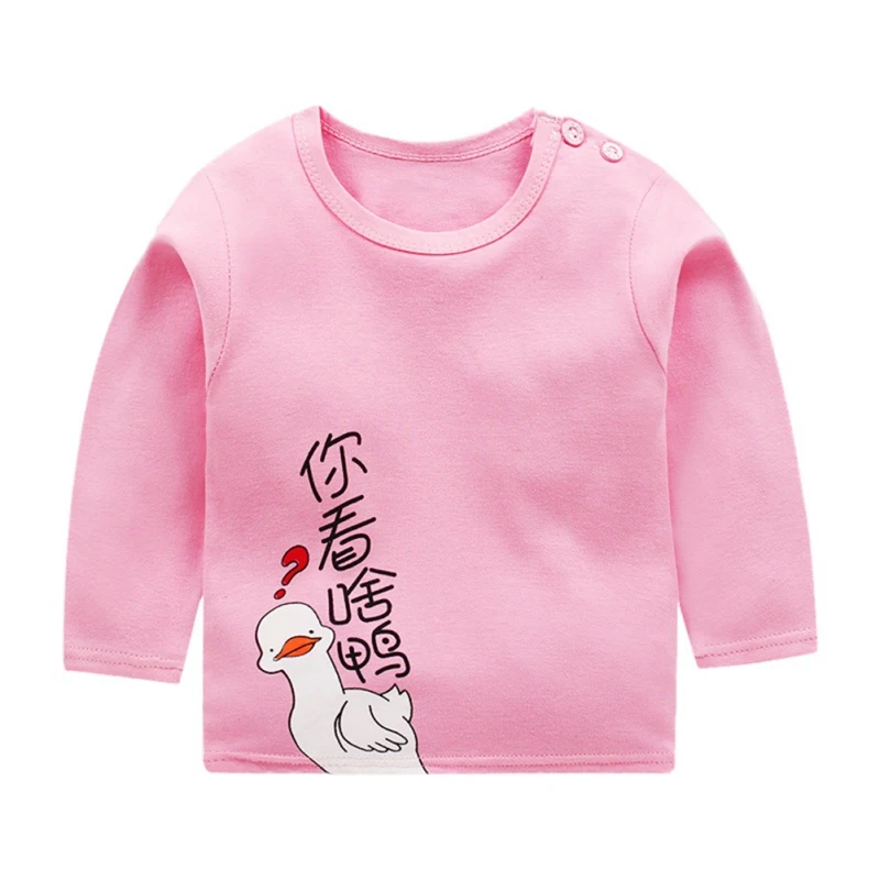 Autumn Winter Kids Sweatshirt Tops New Pullover Tee Long Sleeve T-shirt Baby Boys Girls Clothes