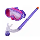 Детская маска для подводного плавания, антизапотевающие очки, легкое дыхание