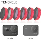 Комплект фильтров TENENELE для экшн-камеры Sjcam SJ9 Strike 4K CPL UV ND 8 16 32 64, аксессуары для Sjcam SJ9 Max
