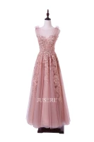 a line evening dress beading lace sleeveless prom dress sweetheart in stock party dress