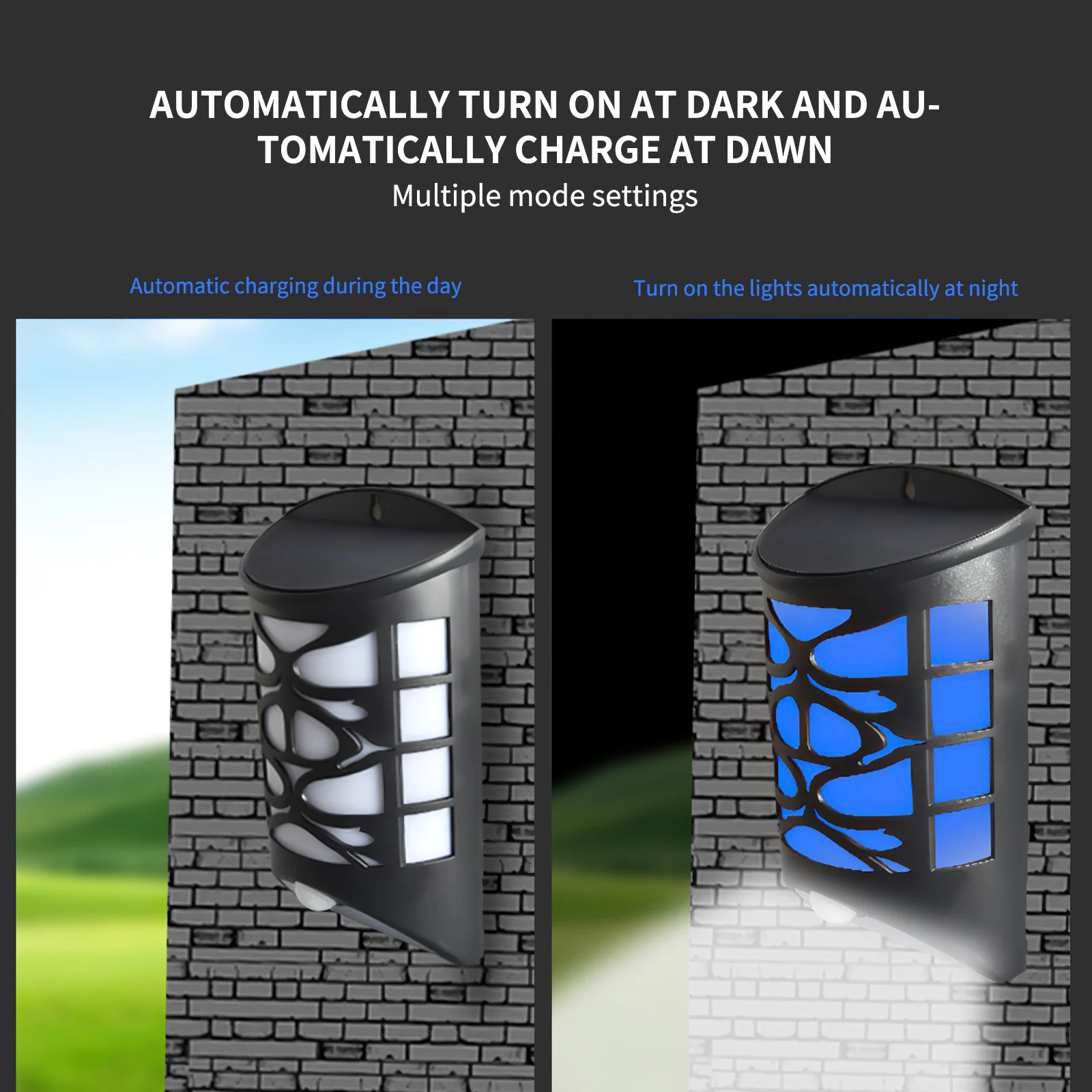 

Solar Wall Lights Waterproof Outdoor Solar Lights Solar Powered Lights With Remote Control Function For Outdoor Garden Courtyard