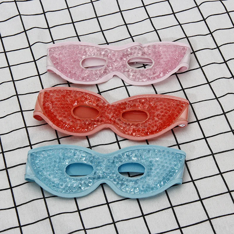 

PVC Cold Hot Pack Gel Ball Hollow Eye Mask Reusable Travel Sleeping Eye Patch Relieve Fatigue Remove Dark Circles Puffiness X50E