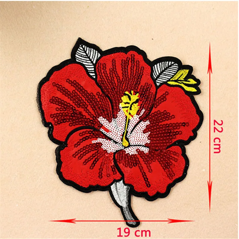 Цветок для аппликации шитья вышитые нашивки кожа цветочные украшения одежды
