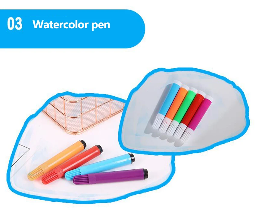 168pcs Drawing Art Set School Painting Pen Marker Watercolor Brush Pen For Kids Gift Box Art Supplies with logo