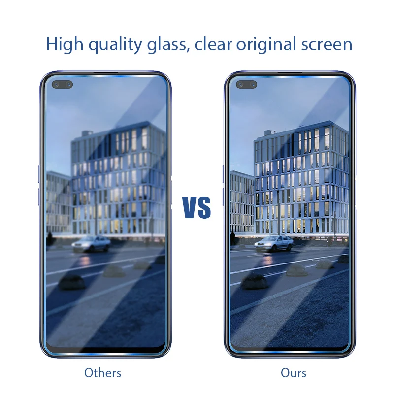 2IN1 закаленное стекло для Realme iPhone 7 6 Plus Pro 7i 6i глобальной X3 X7 X2 XT X Lite X50 X50M 5G защита
