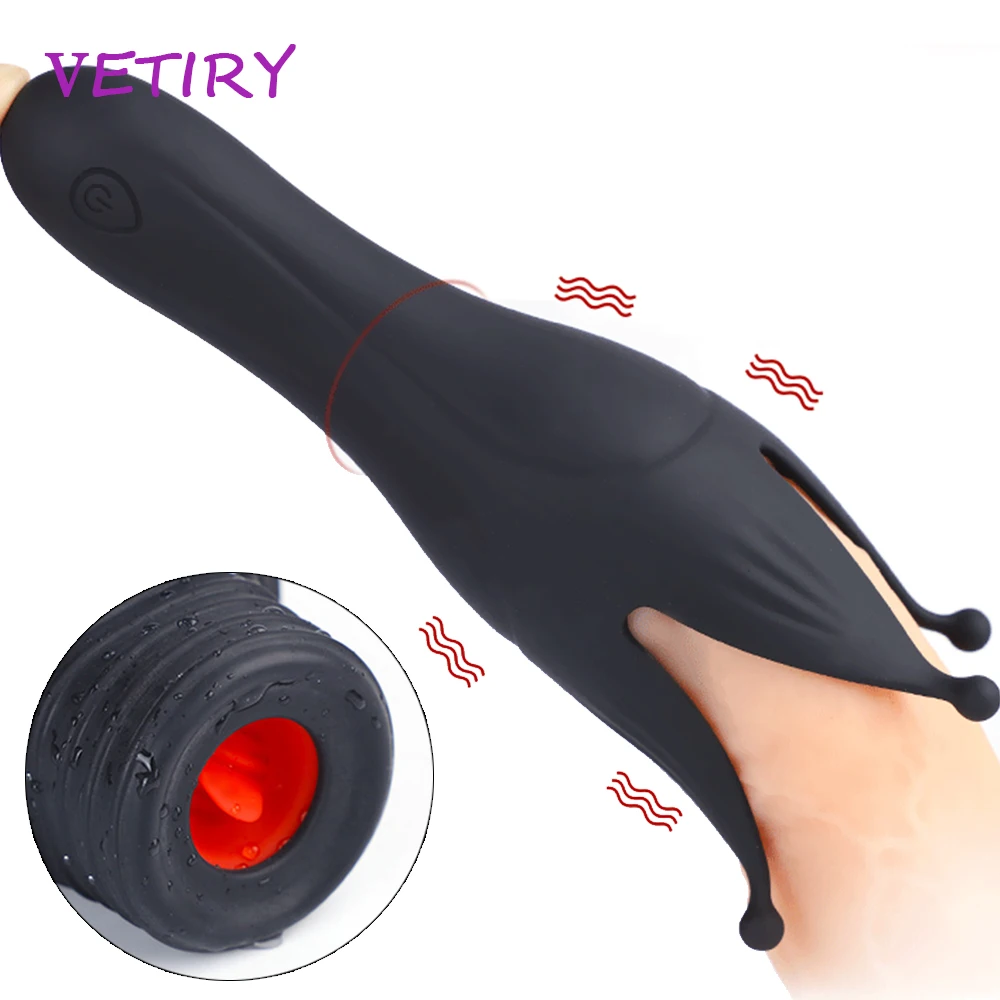 8 режимов пенис тренажер задержки мужской мастурбатор вибратор Автоматическая