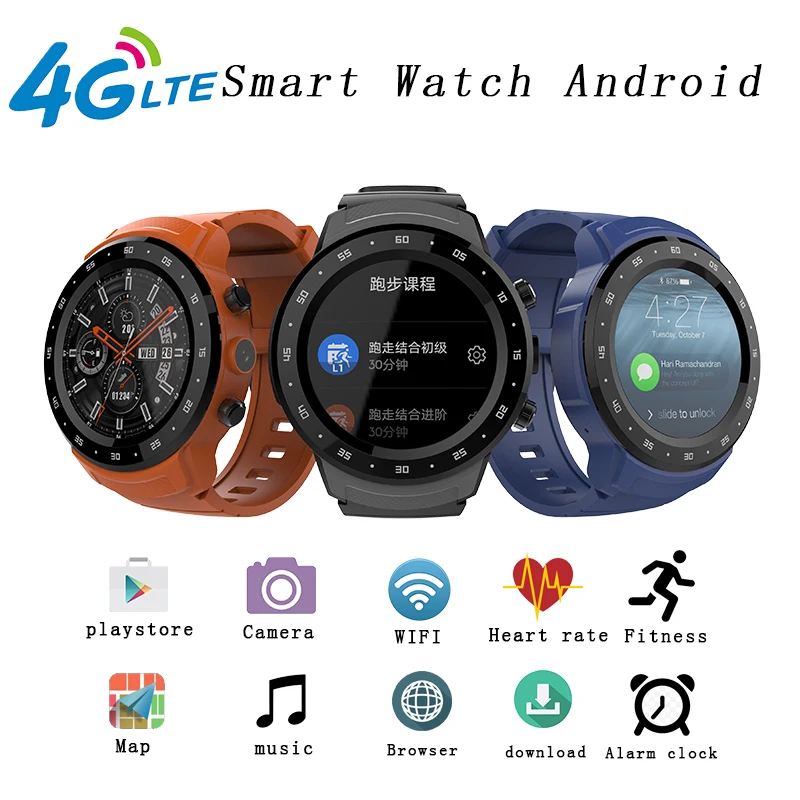 DA09 Смарт-часы Android 4G сим-карты GPS Камера спортивные умные часы мужские и женские