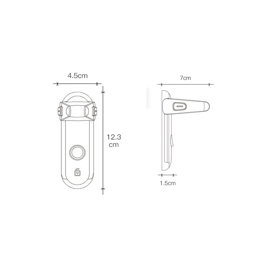 

1PC Door Lever Lock, Baby Proofing Door Handle Lock,Childproofing Door Knob Lock Easy to Install and Use VHB Adhesive