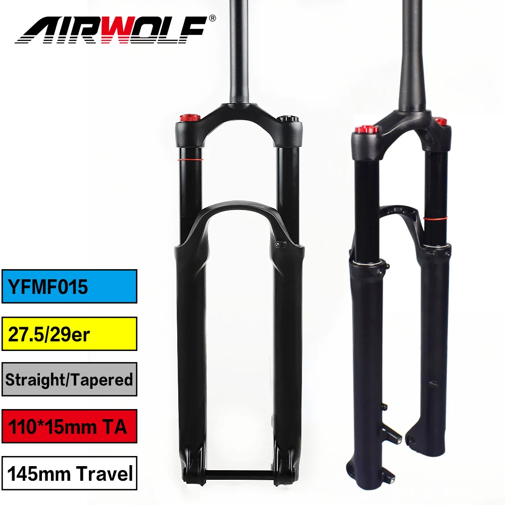 Подвеска вилки AIRWOLF для горного велосипеда 29er/27.5er труба или коническая