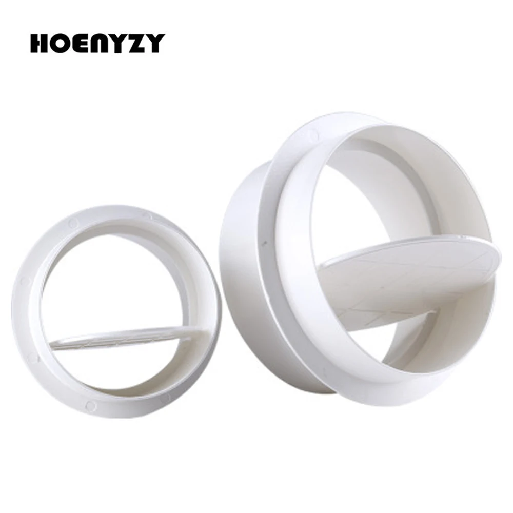 Вытяжной клапан из ПВХ обратный для ванной один ват круглая труба 75/80/110/160/200/250 мм