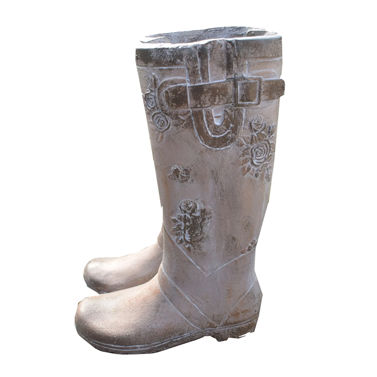 

Creative Rainboot Resin Garden Planter Flower Pot Potted Planting Holder Patio Lawn Interior Decoration