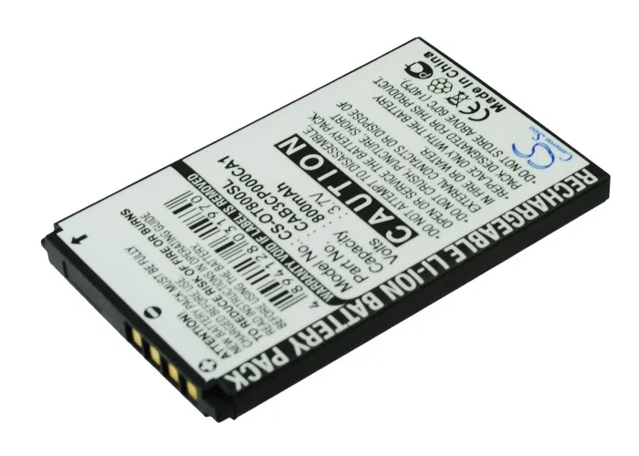 Аккумулятор для Alcatel CAB30P0000C1 One Touch 799A 800 800A 800mAh/2.96Wh|Аккумуляторы мобильных