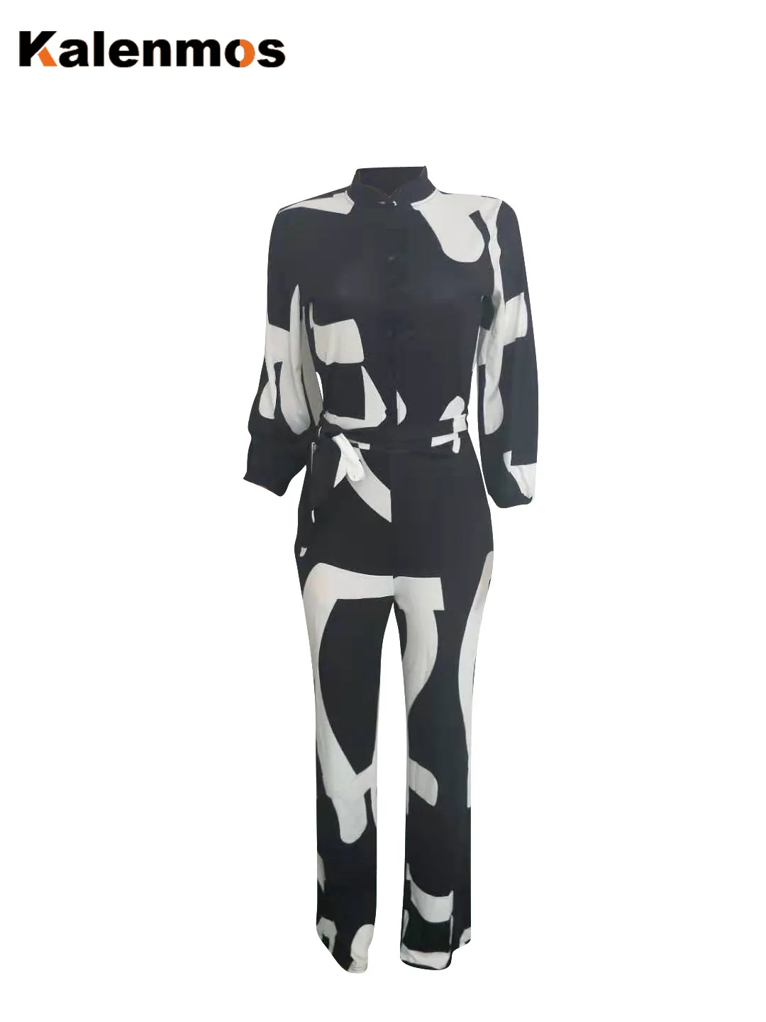 

Plus Size Romper Jumpsuits Women KALENMOS Overalls Sexy Newspaper Print Retro Loose Work Wide Leg Cargo Bodysuit Africa Ropa
