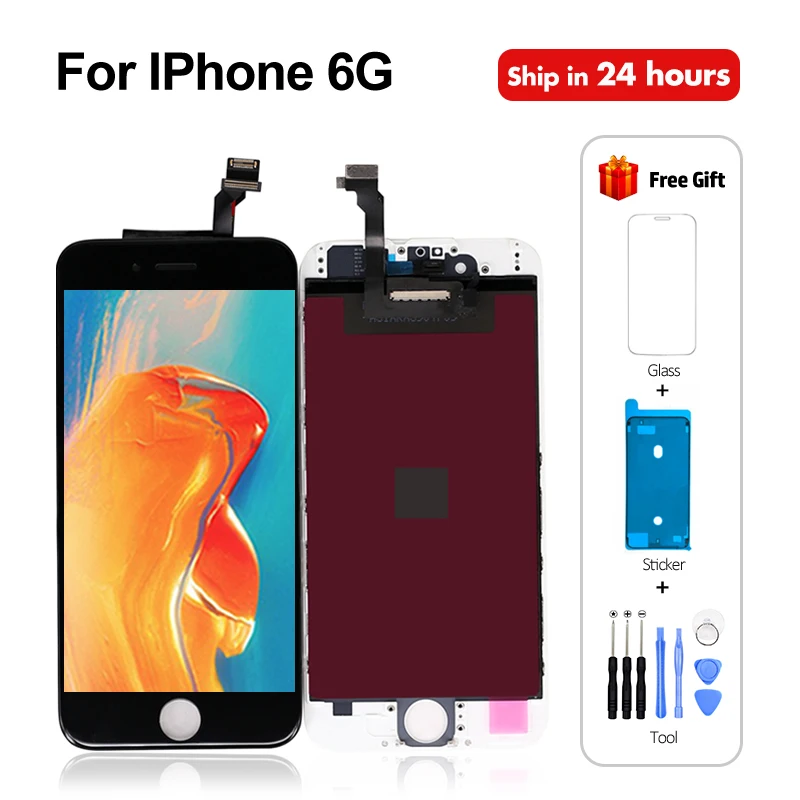 AAA + ЖК-дисплей полная сборка для iPhone 5 5C 5S 6 6s 7 8 Plus сенсорный стеклянный дисплей
