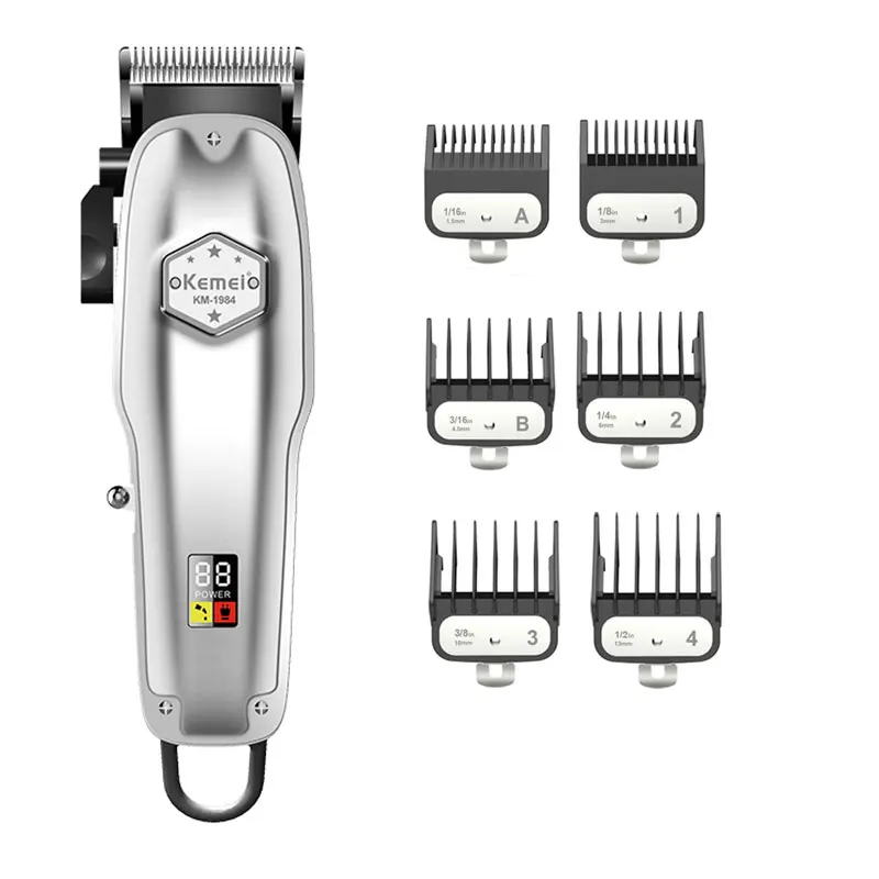 Профессиональная машинка для стрижки Kemei металлический электрический триммер