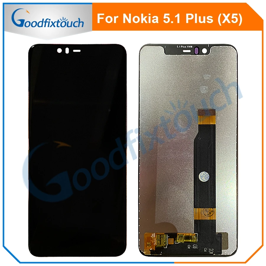 10 Uds pantalla LCD para Nokia 5,1 m&aacute;s 5,1 m&aacute;s X5 pantalla LCD Digitalizador de pantalla t&aacute;ctil Assmebly para Nokia X5 piezas de repuesto-0