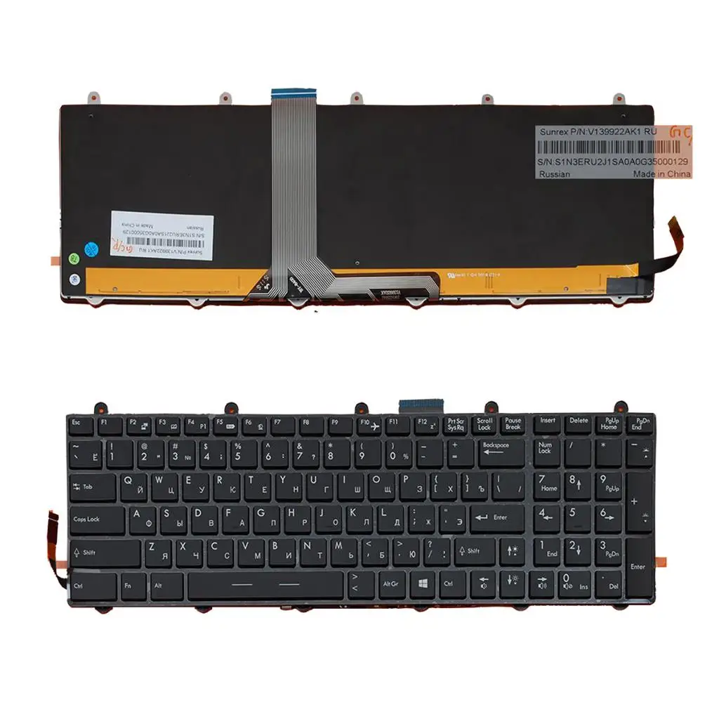 

Keyboard RU Layout for MSI GT60 GT70 GT780 GT783 GX780 Laptop PC Black
