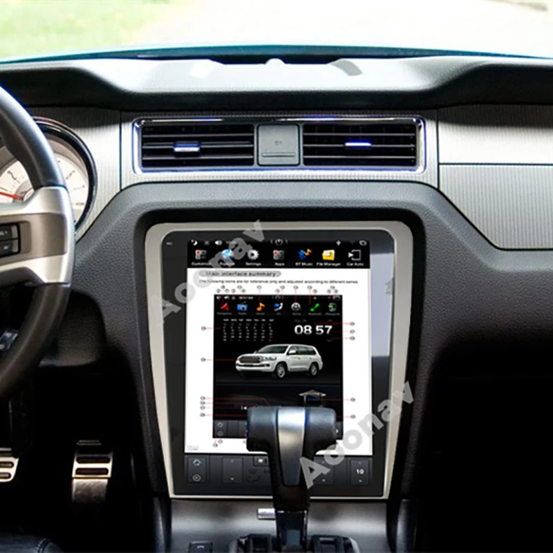 

2din android car radio multimedia player FOR-Ford Mustang 2010-2014 car GPS navigation autoradio 12.1 inch DVD player