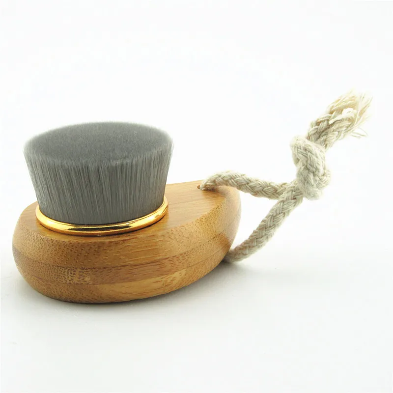 2021 модная бамбуковая кисть для лица с ручкой Кисть макияжа мытья массажная