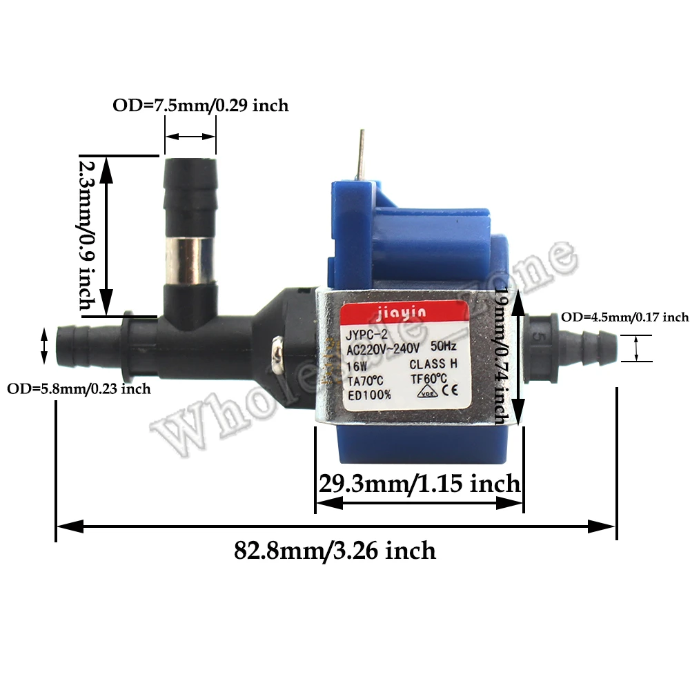 Электромагнитный электромагнитный водяной насос 16 Вт 220 240 в перем. Тока клапан